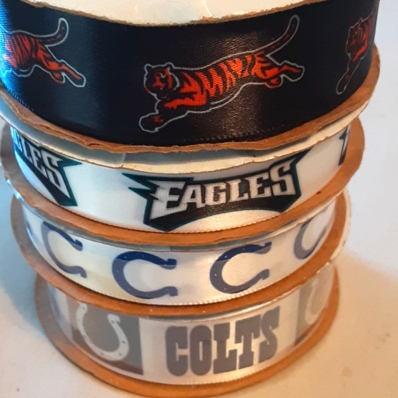 Offray Ribbon Other - Sports Ribbon -Football-Colts, Philly, Cinci.